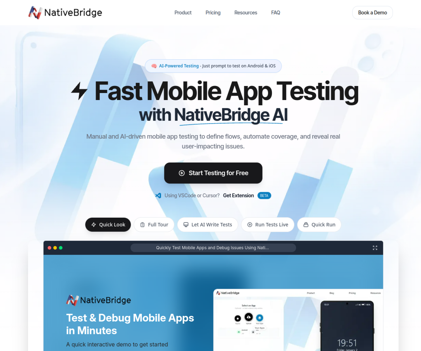 NativeBridge website screenshot